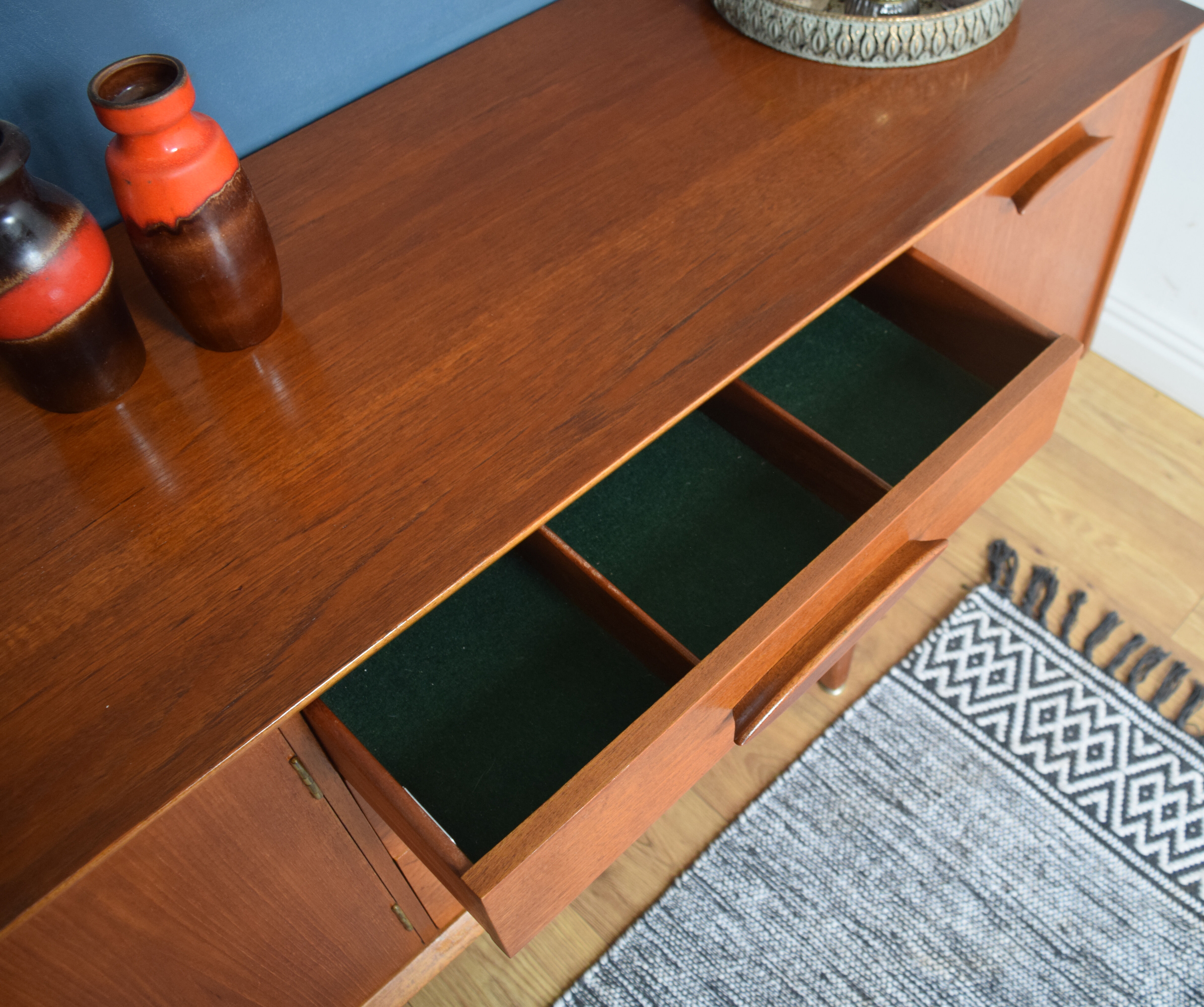 Restored Retro Teak 1960s Jentique Sideboard