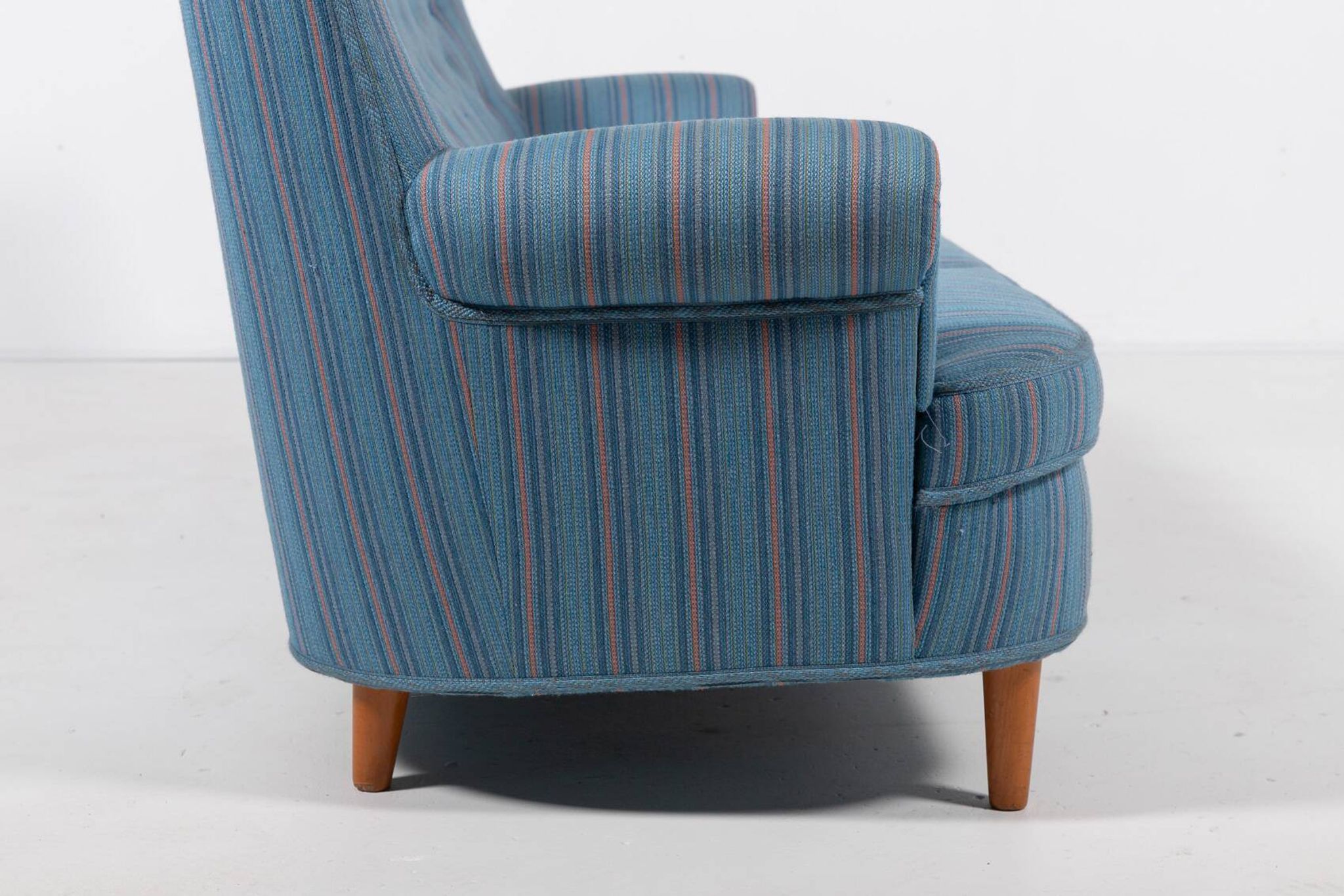Canapé suédois moderne et élégant Carl Malmsten « Home Evening » par OH Sjögren, années 1960