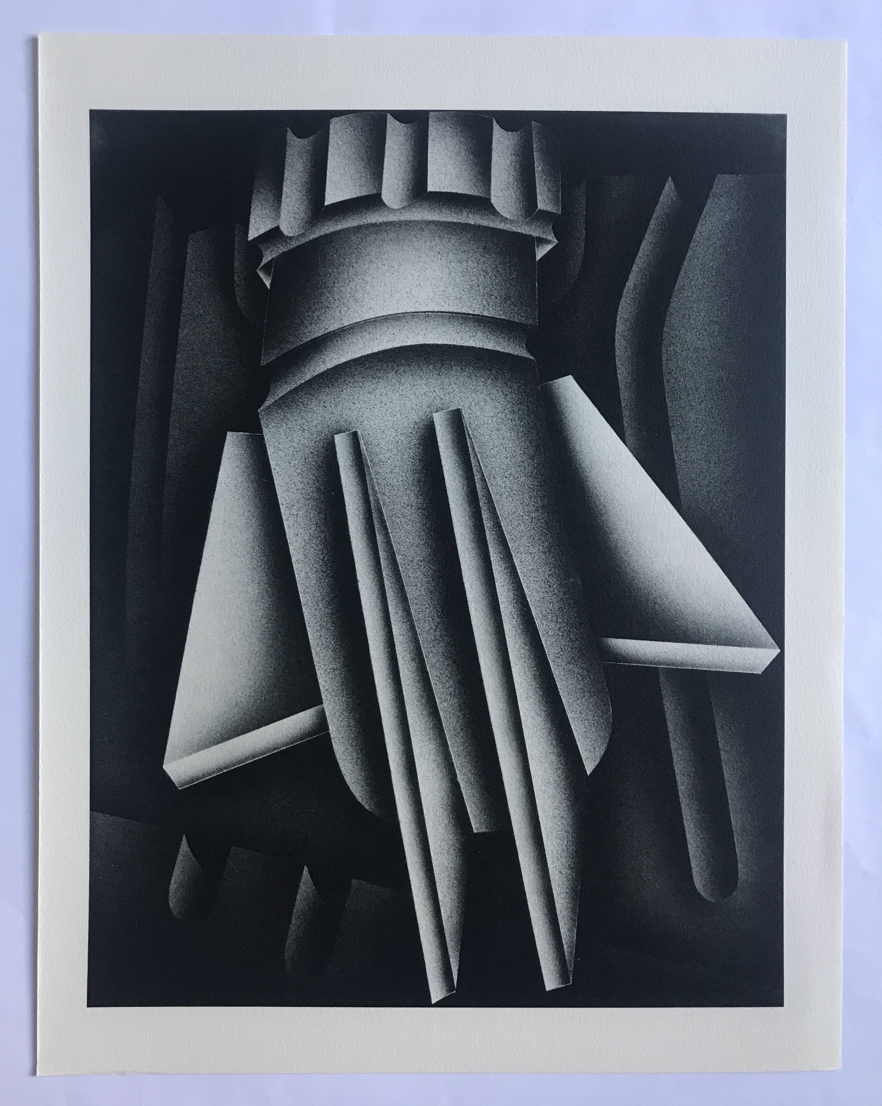 Set of 4 original lithographs by Jacques Poli, 1978. The Fire x 4.