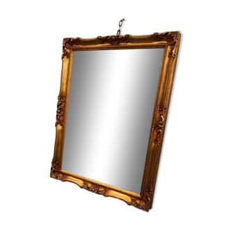 Beveled golden mirror 72x92cm