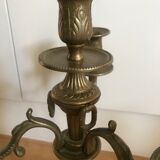 Bronze candlestick pair