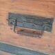 Former wooden travel trunk