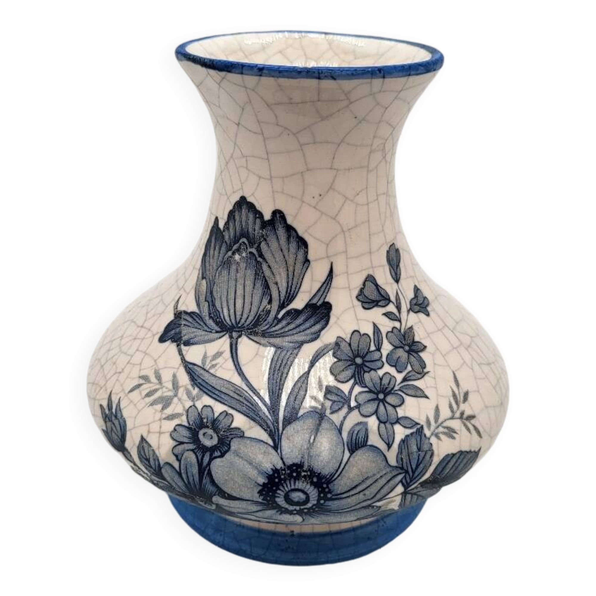 Small ceramic vase with cracked look