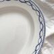 Oval iron earthenware dish Boch la Louvière