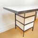 Grand bureau noir et blanc Georges Nelson pour Herman Miller, Usa, vers 1950.