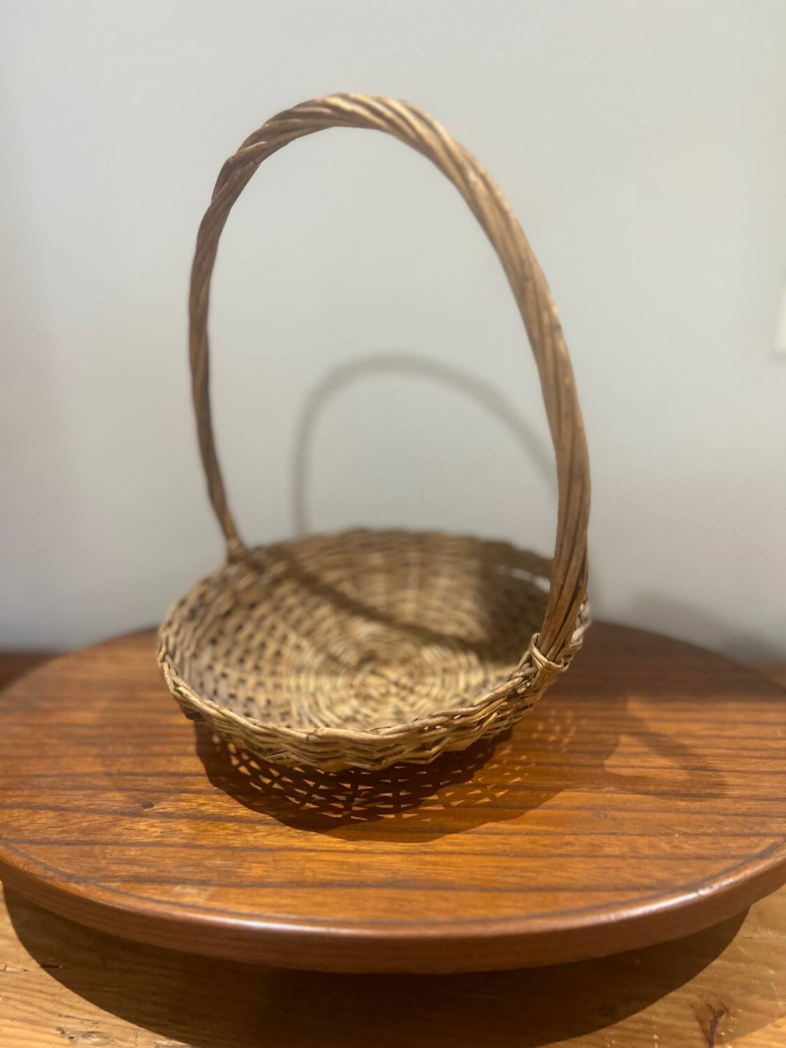 Small wicker basket table decoration
