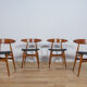 Chaises de salle à manger danoises ch33 du milieu du siècle par Hans J. Wegner pour Carl Hansen & Son