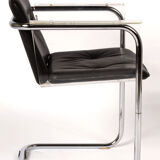 Hans Könecke Armchair for Tecta in Plexiglas, Chrom & Leather