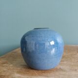 Signed ball vase, handmade ceramic