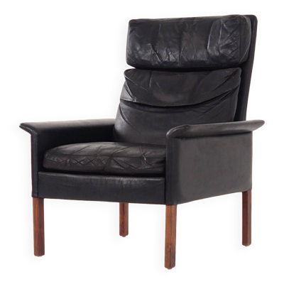 Fauteuil en palissandre, design scandinave, années 1960, designer : Hans Olsen, production : Danemark