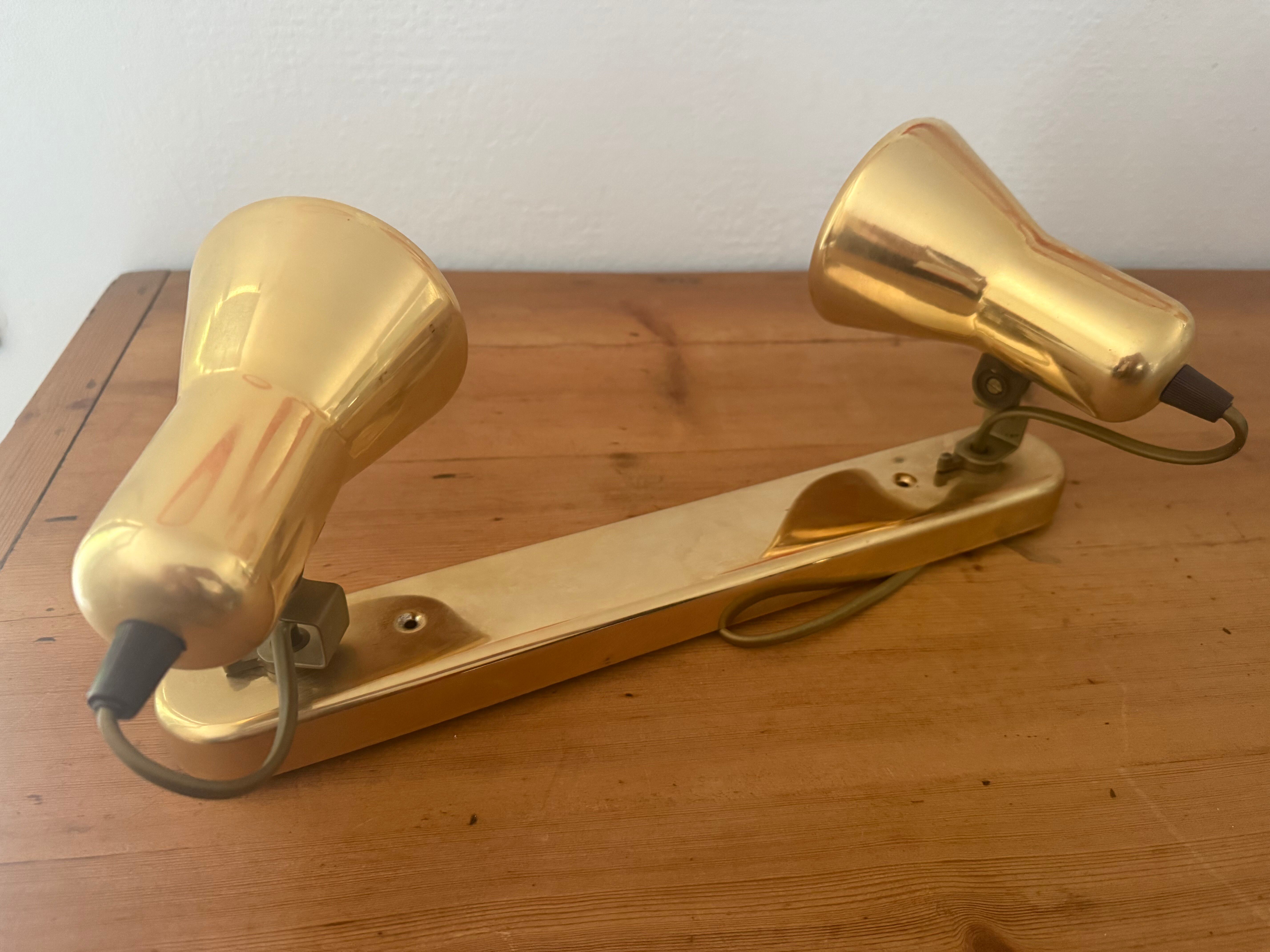 Vintage double spot wall light