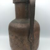 Amphore copper and ironwork of art signature Jean Goardère