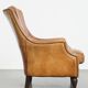 Vintage Armchair Made of Sheepskin Leather
