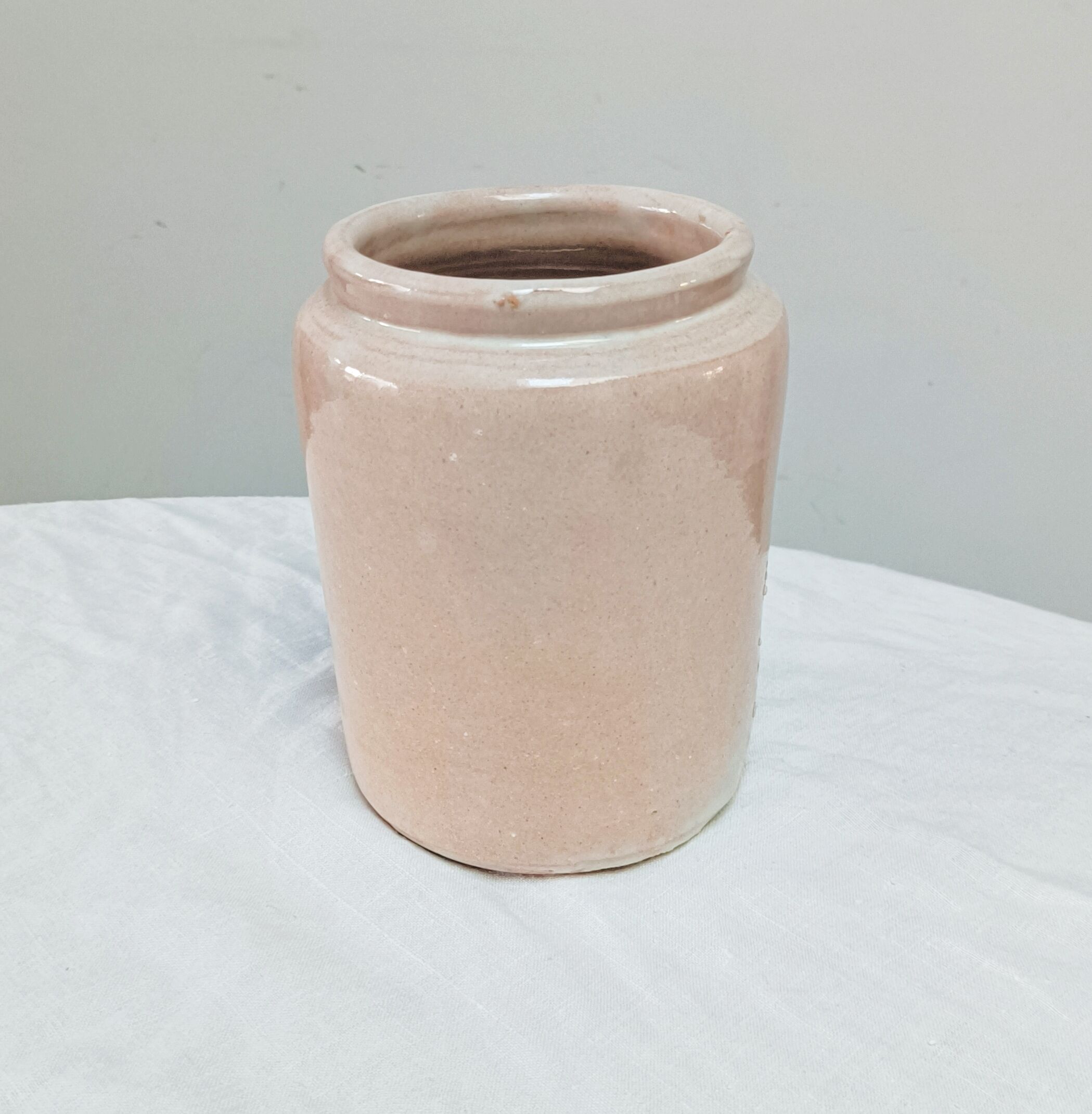 Glazed stoneware pot