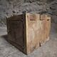 French antique oak safe, lockable rustic chest, circa 1750–1850.