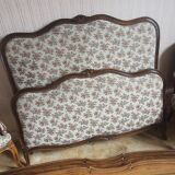 Louis XV style upholstered bed
