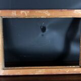 Old frame wood and stucco patinated and gilded