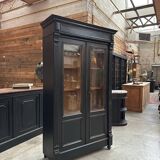 Napoleon III display case in patinated oak