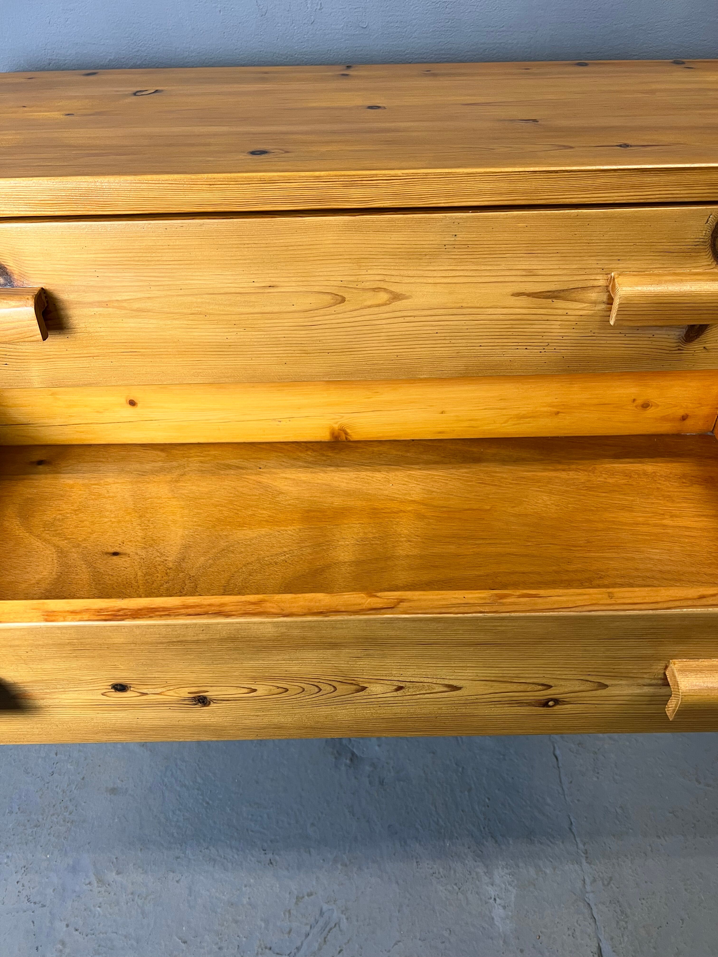 Pine chest of drawers 4 drawers, 80s