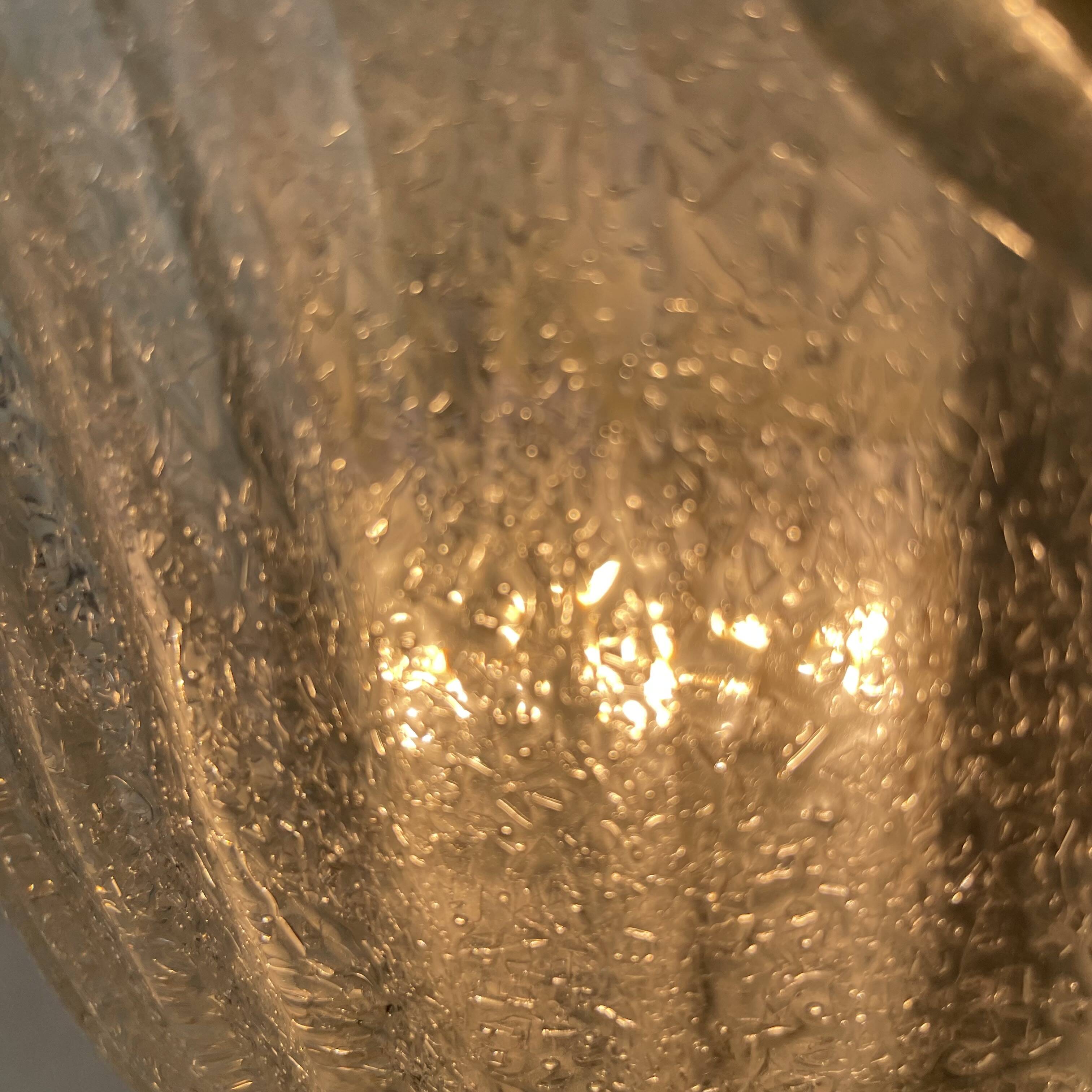 Pair of Murano Graniglia Wall Lamps att. To Italamp, Italy, 1980s