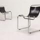 Ensemble de 2 chaises tubulaires