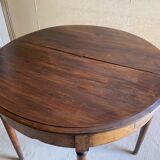 Half-moon walnut table
