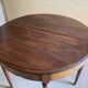 Table demi-lune en noyer