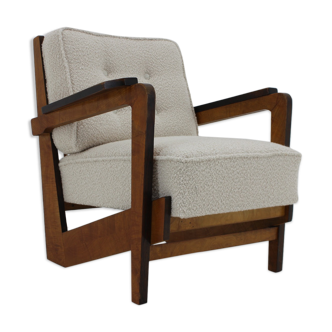 1930's unique cubist armchair, Czechoslovakia