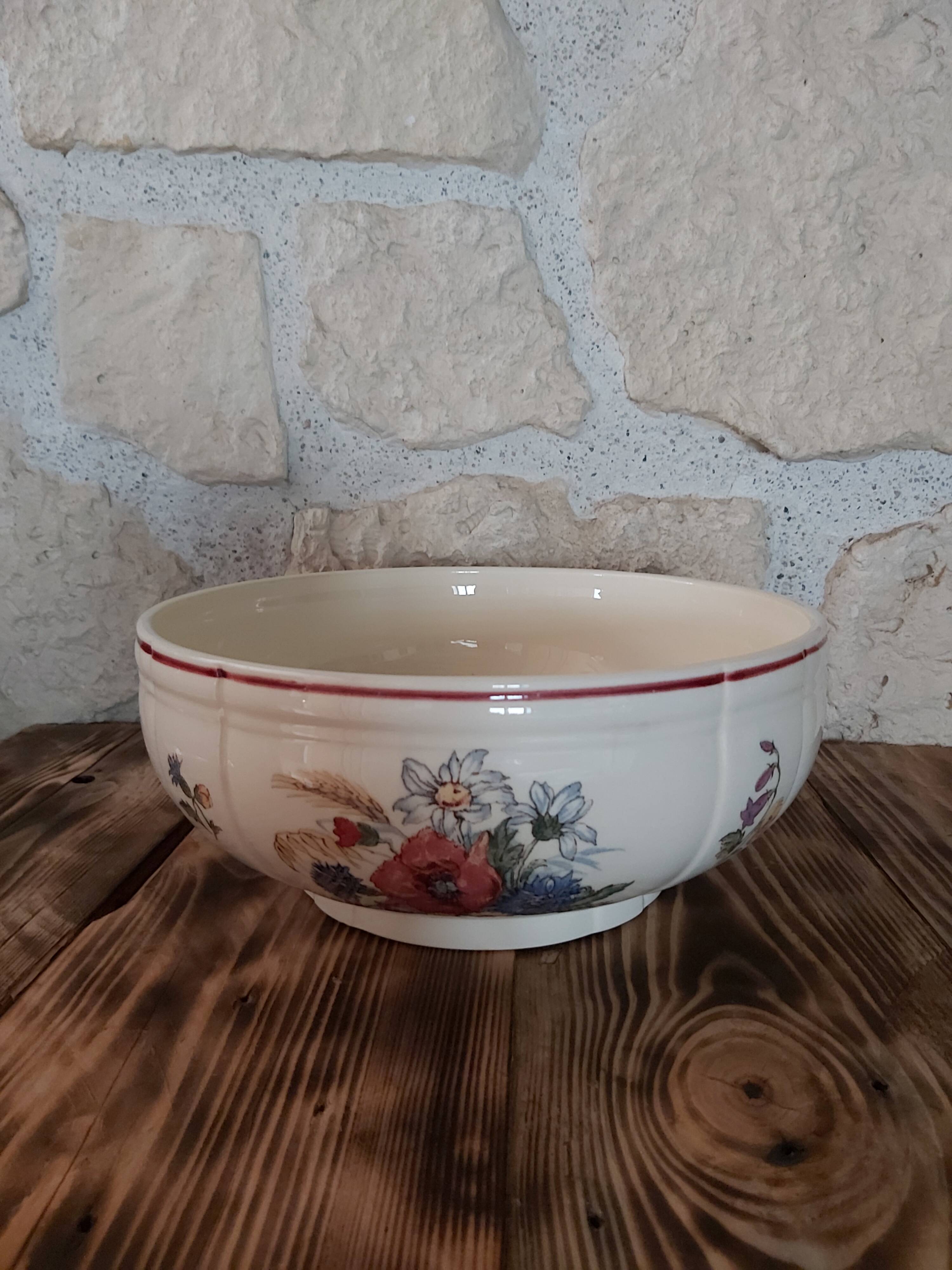 Salad bowl Sarreguemines model Agreste