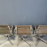 Pair of vintage Eames for Herman Miller EA108 alu range office/desk chairs, 1980