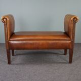 Sheepskin window seat bench