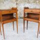 Pair of Italian bedsides, Art deco 50s