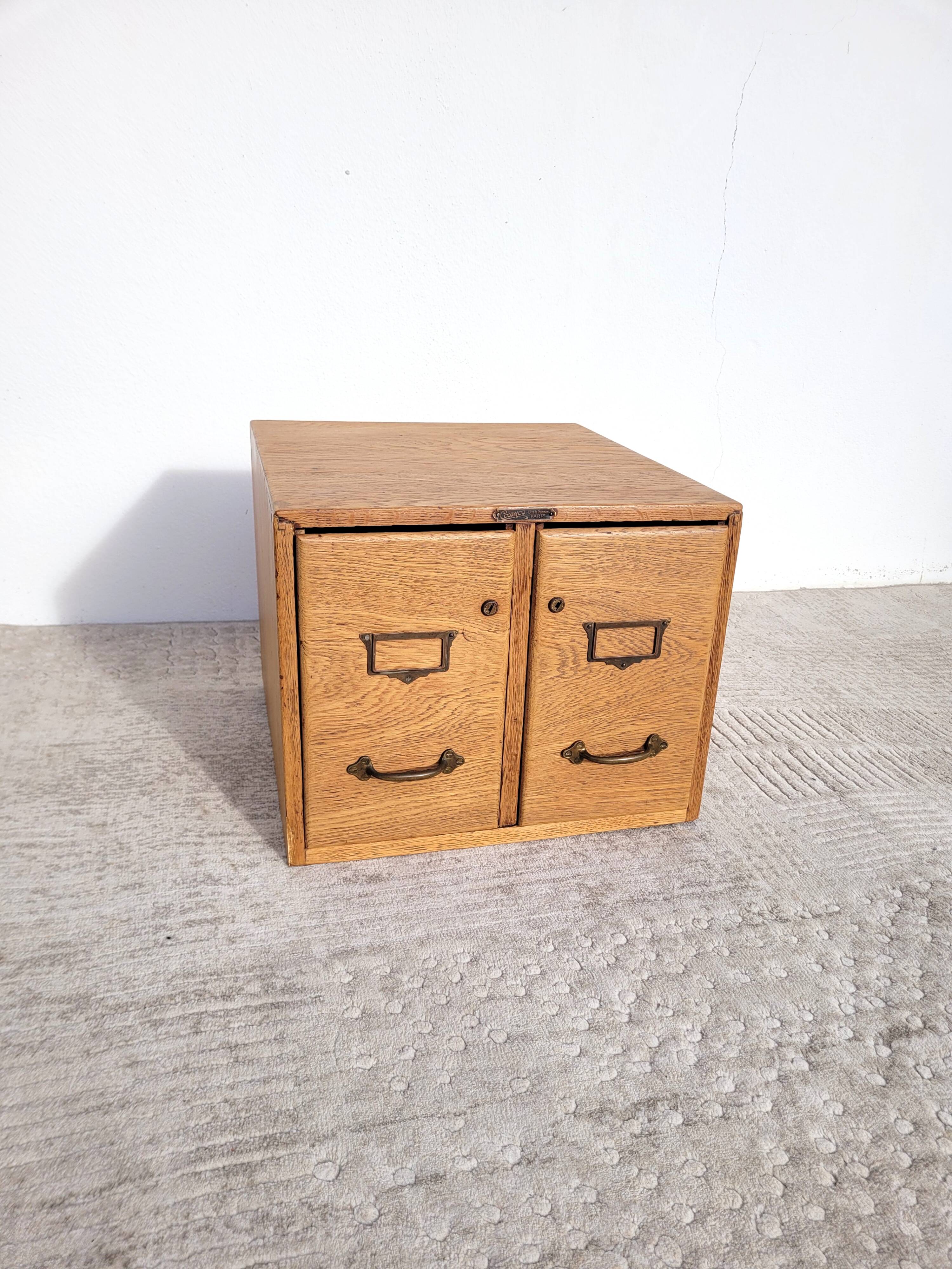 File cabinet old piece of professional furniture