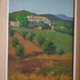 Victor VIC-DAUMAS (1909-2002) HSP 50x36cm Landscape of Provence School of Paris