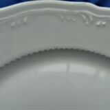 4 White de-serve plates Limoges