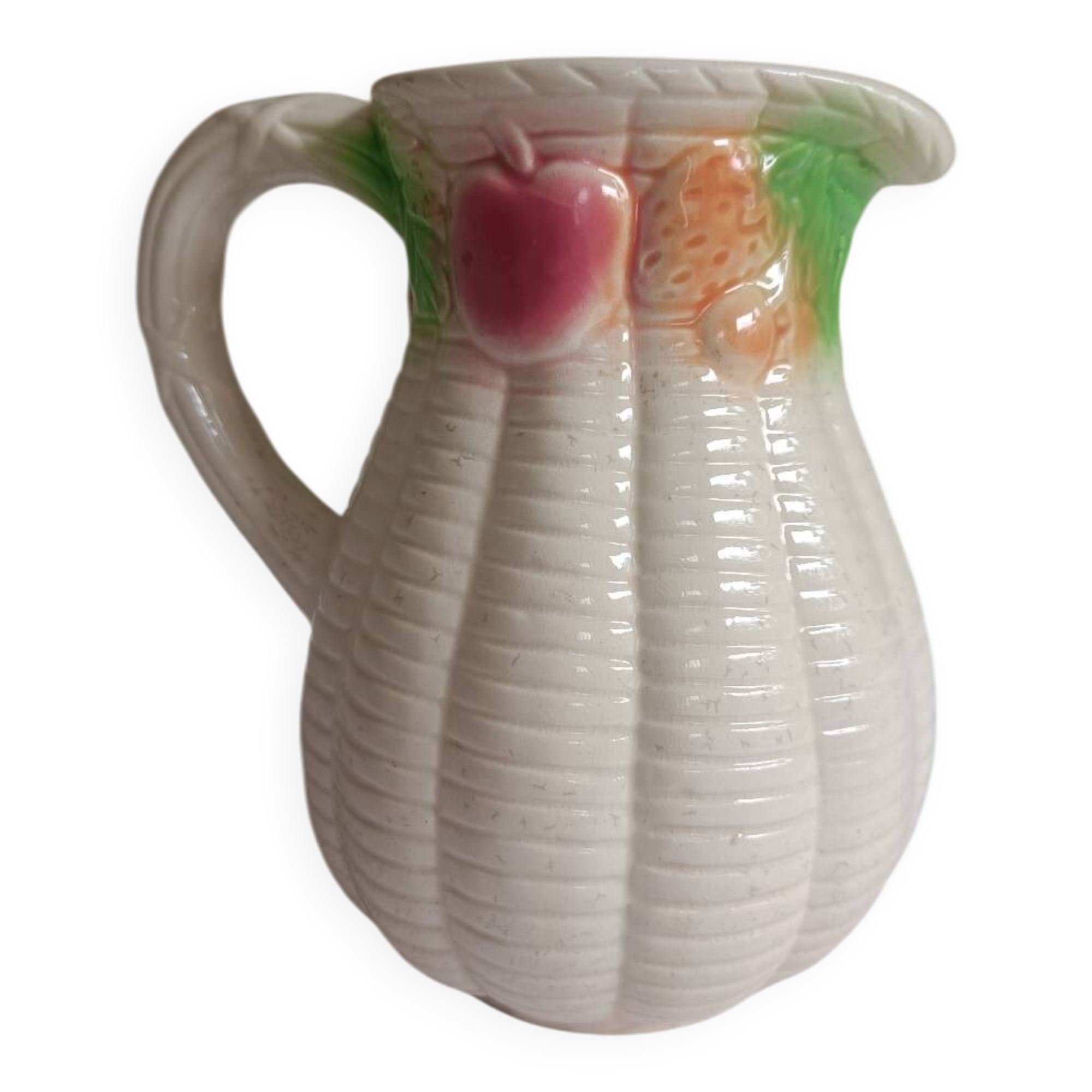 Vintage Barbotine Pitcher