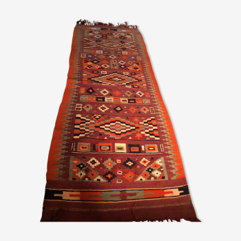 Old Tunisian Kilim carpet corridor