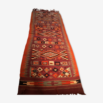 Tapis Kilim Tunisien ancien couloir