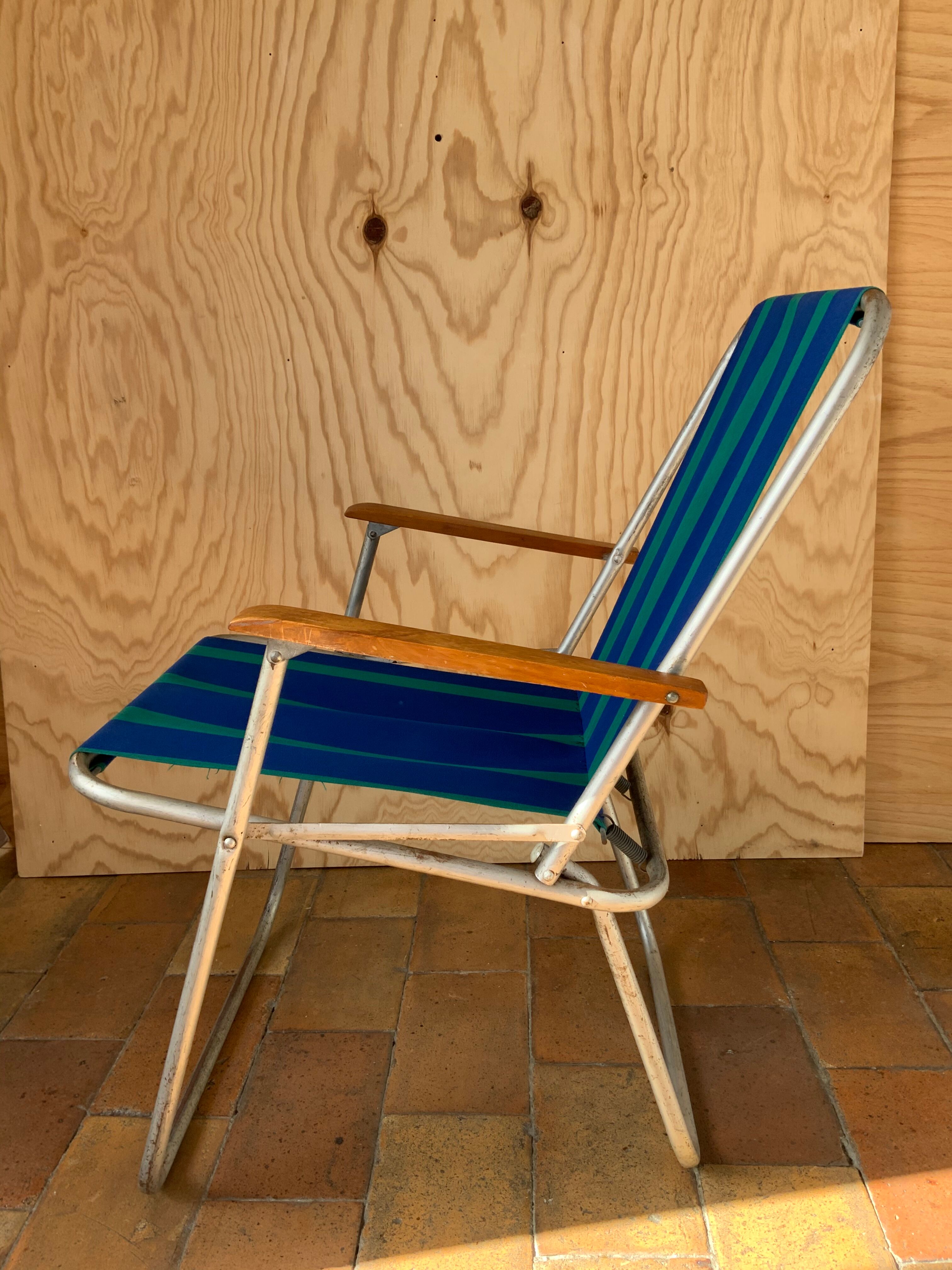 Fauteuil de camping vintage