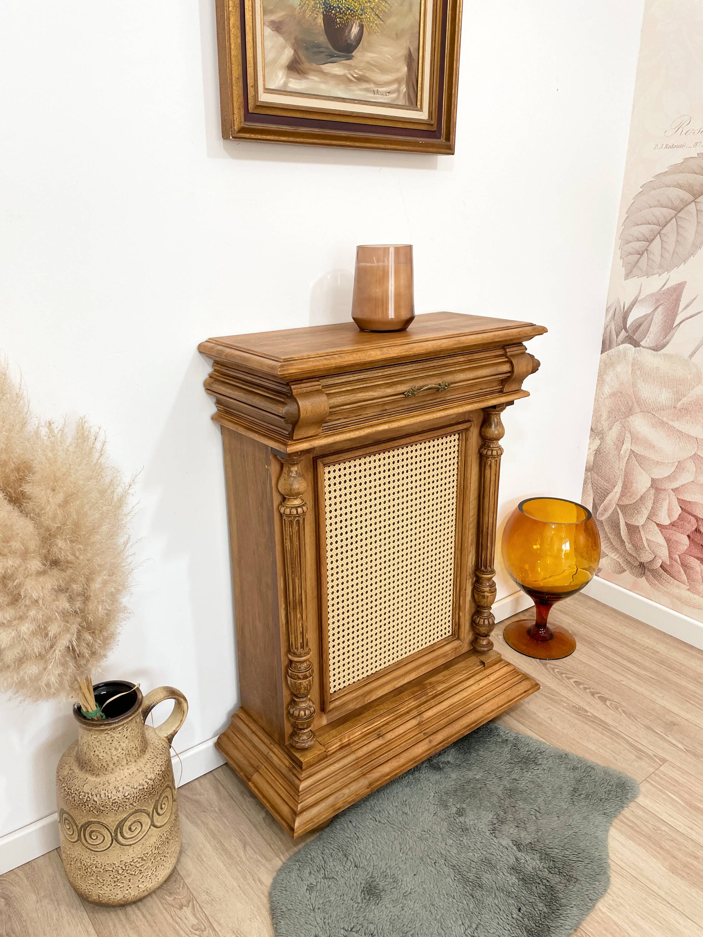 Napoleon III height walnut furniture - Double decoration