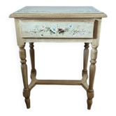 console en bois exotique un tiroir