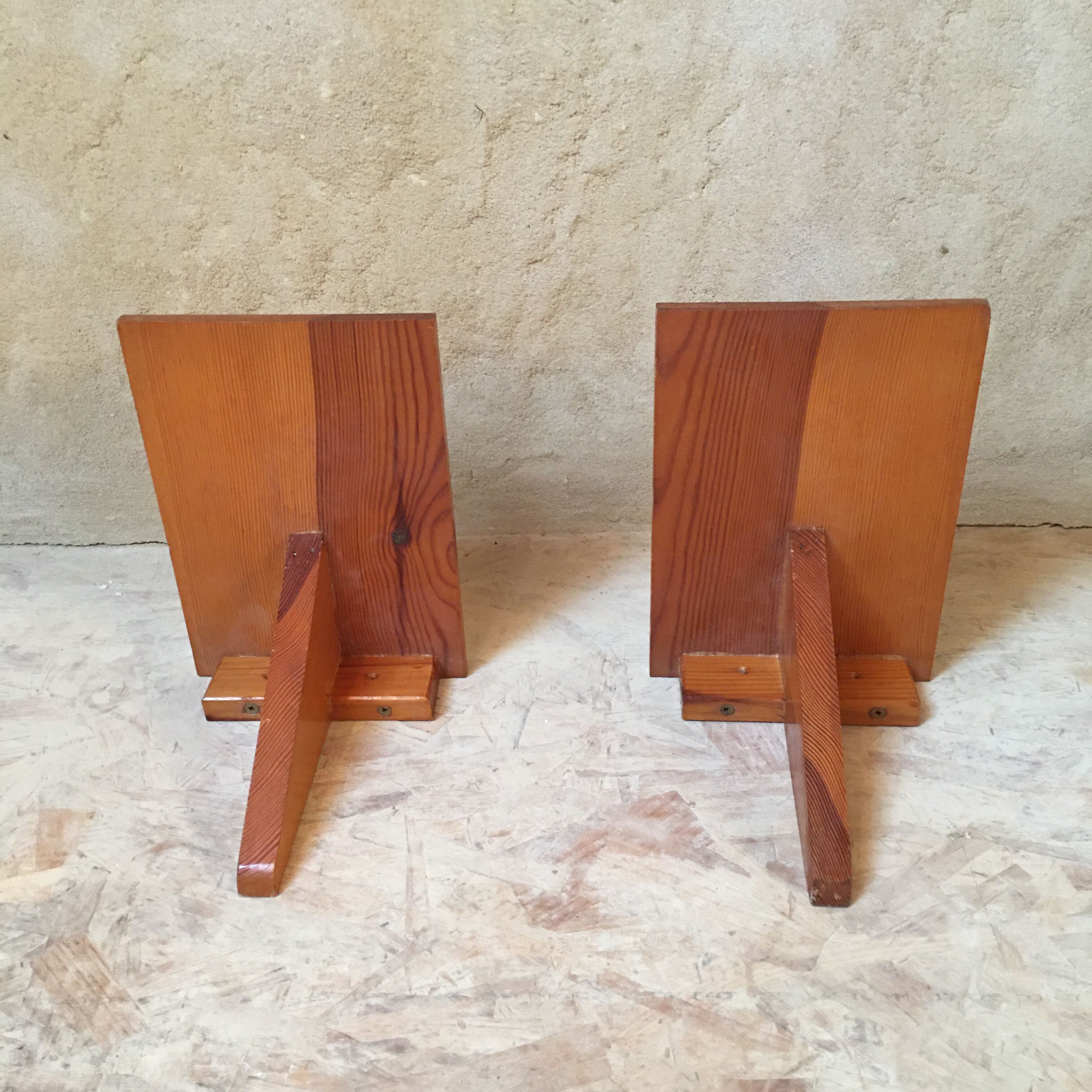 2 Wall bedside tables in applique