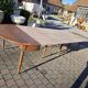 12-foot round oak table with 7 extensions / 20 people