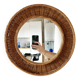 Round wicker mirror 1960