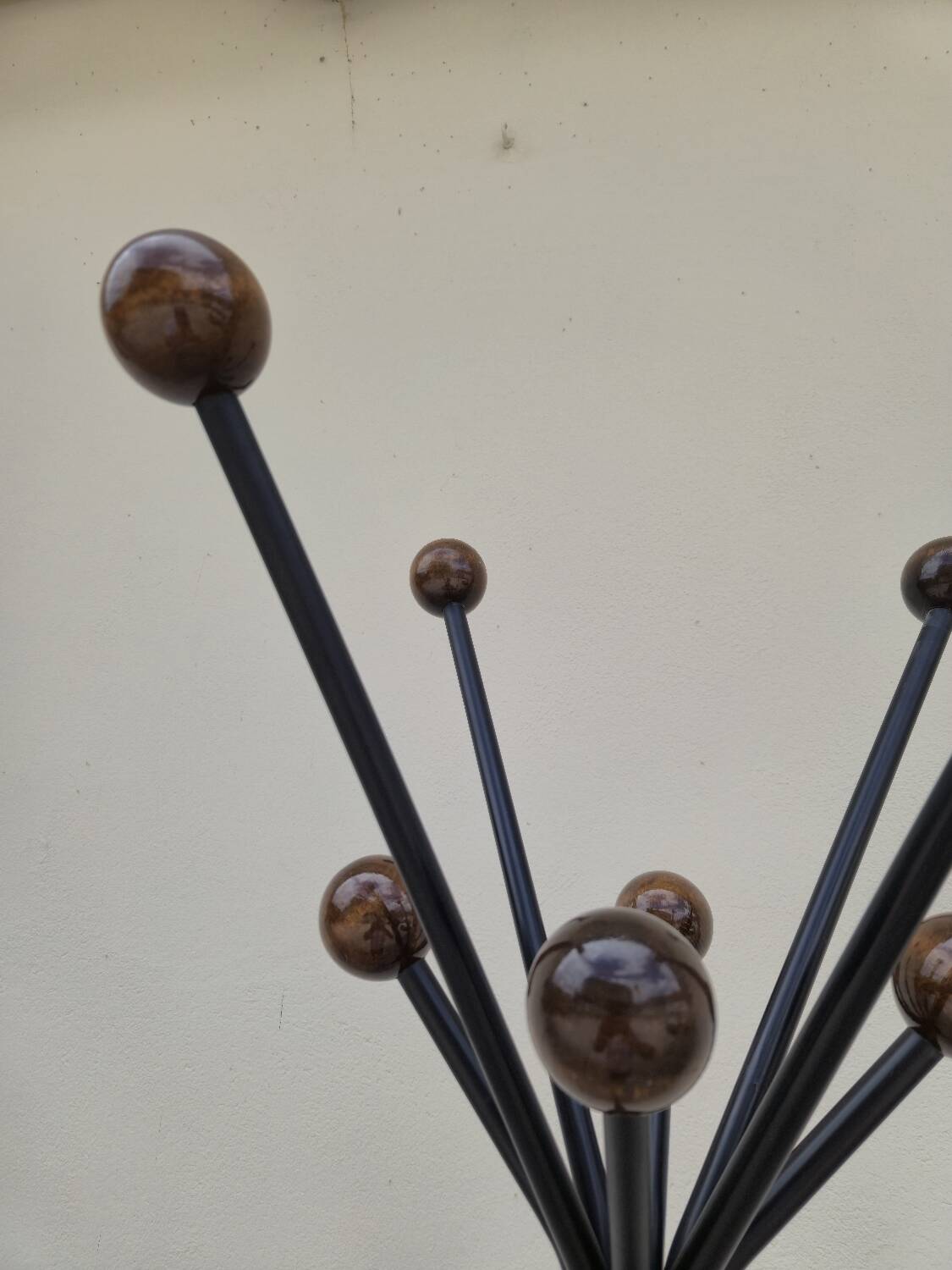 Vintage parrot coat rack with balls, 1950s design