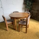 Set of 6 chairs and 1 round table