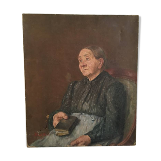 1912 "Grandma nova" oil portrait