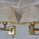 Gilded brass hinged sconces