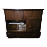 Large lacquered wooden sideboard from the 80s