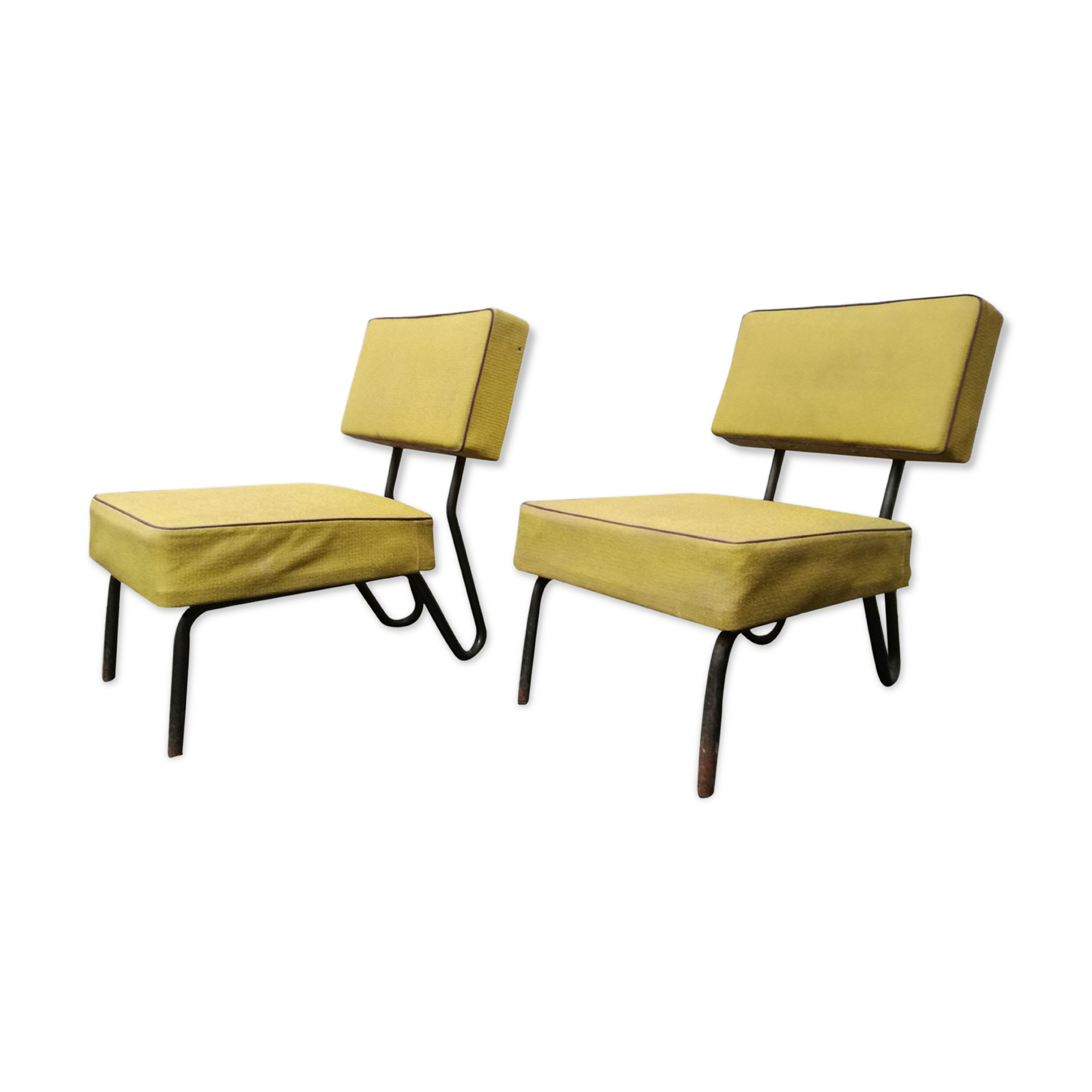 Pair of chairs by Jacques Hitier, 1950s